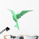 Kolibri Low Polygon Linear Wall Decal