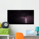 Lightning over City Night Wall Decal