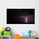 Lightning over City Night Wall Decal