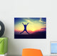 Young Woman Sunset Wall Decal Design 2