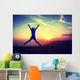 Young Woman Sunset Wall Decal Design 2