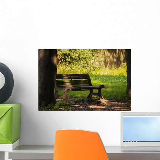 Panchina Un Parco Wall Decal