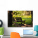 Panchina Un Parco Wall Decal