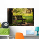 Panchina Un Parco Wall Decal