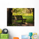 Panchina Un Parco Wall Decal