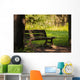 Panchina Un Parco Wall Decal