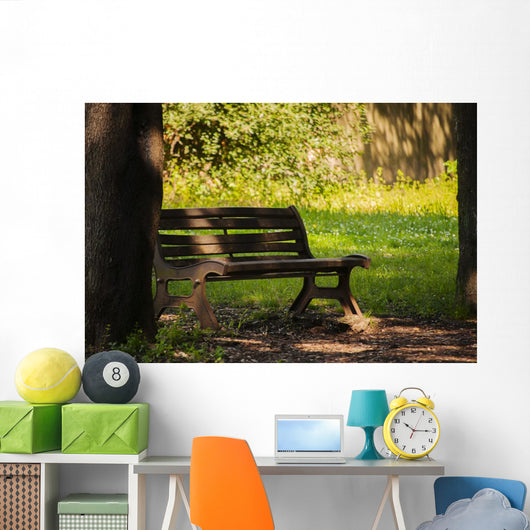 Panchina Un Parco Wall Decal