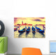 Gondolas at sunset Wall Mural