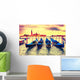Gondolas at sunset Wall Mural