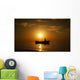 Fishing Boat and Fisher Wall Decal