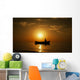 Fishing Boat and Fisher Wall Decal