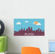 Orlando USA Skyline Silhouette Wall Decal