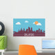 Orlando USA Skyline Silhouette Wall Decal