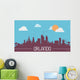 Orlando USA Skyline Silhouette Wall Decal
