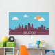 Orlando USA Skyline Silhouette Wall Decal