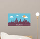 Atlanta USA Skyline Silhouette Wall Decal
