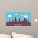 Atlanta USA Skyline Silhouette Wall Decal