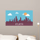 Atlanta USA Skyline Silhouette Wall Decal