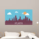 Atlanta USA Skyline Silhouette Wall Decal