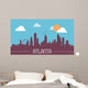Atlanta USA Skyline Silhouette Wall Decal