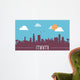 Miami USA Skyline Silhouette Wall Decal