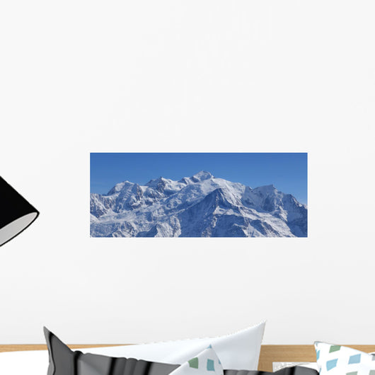 Massif Du Mont Blanc Wall Decal Panoramic Wall Decal