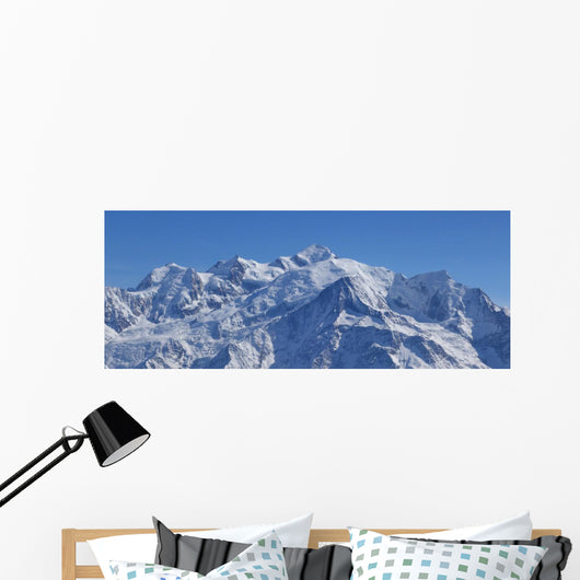 Massif Du Mont Blanc Wall Decal Panoramic Wall Decal