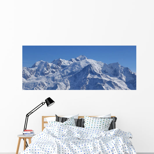 Massif Du Mont Blanc Wall Decal Panoramic Wall Decal