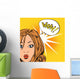 Wow Surprise Girls Pop Wall Decal