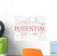 Potential Word Cloud Business Wall Decal