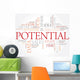 Potential Word Cloud Business Wall Decal