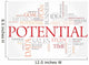 Potential Word Cloud Business Wall Decal