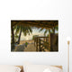 Tropical Island Hut Beach Wall Decal