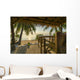 Tropical Island Hut Beach Wall Decal
