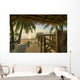 Tropical Island Hut Beach Wall Decal