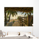 Tropical Island Hut Beach Wall Decal