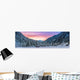 Winter Alpine Mountain Wall Decal Panoramic Wall Decal
