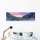 Winter Alpine Mountain Wall Decal Panoramic Wall Decal