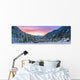 Winter Alpine Mountain Wall Decal Panoramic Wall Decal