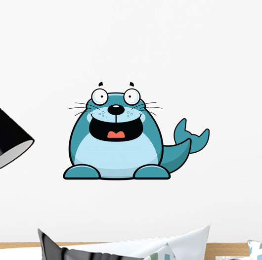 Cartoon Seal Happy Wall Decal