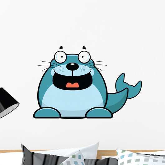 Cartoon Seal Happy Wall Decal