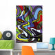 Voilier Psychedelique Wall Decal
