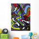 Voilier Psychedelique Wall Decal