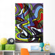 Voilier Psychedelique Wall Decal
