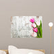 Border with Pink Tulips Wall Decal