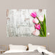 Border with Pink Tulips Wall Decal
