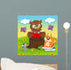 Owl Reading Book for Wall Decal