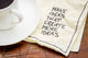 Make Ideas Advice Napkin Wall Decal