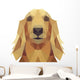 Low Poly Geometric Dog Wall Decal