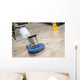 Up Blue Polishing Machine Wall Decal
